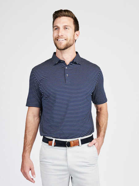 Tasc Mens Cloud Polo - Brookline Stripe