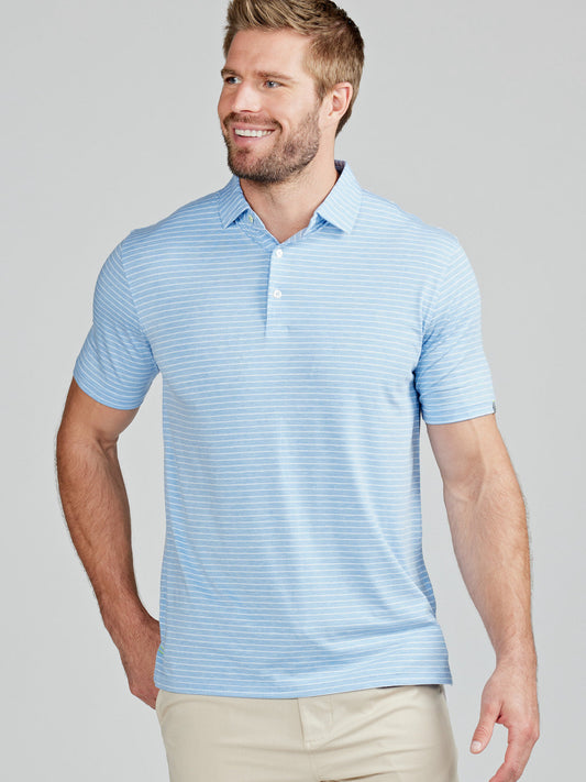 Tasc Mens Cloud Polo - Brookline Stripe